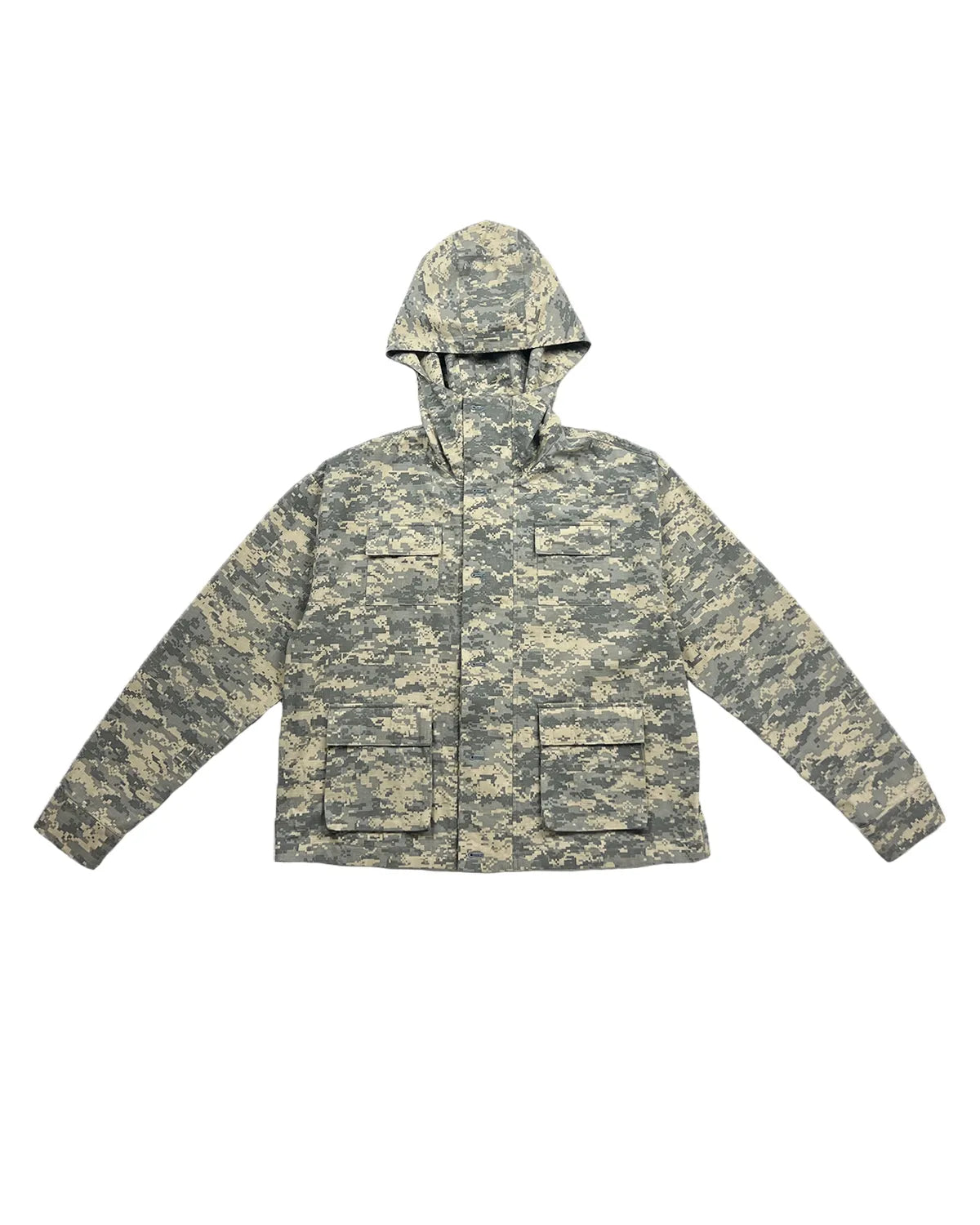 Veste Seven&Virgo à capuche au motif camouflage kaki en coton